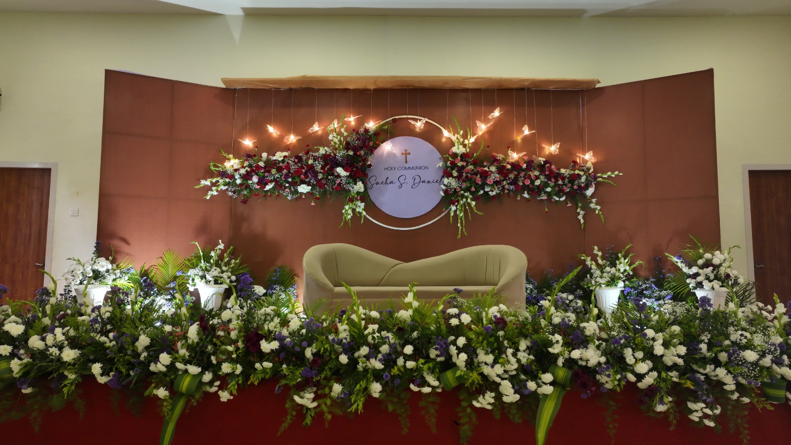 Floral Wedding Stage | Salmora Events Chennai