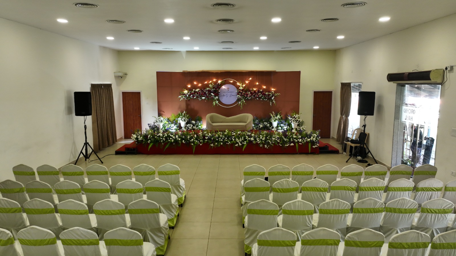 Communion Hall Setup | Salmora Events Chennai