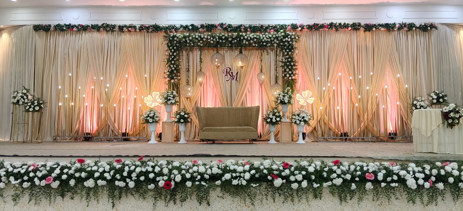 RM Wedding Stage | Salmora Events Chennai
